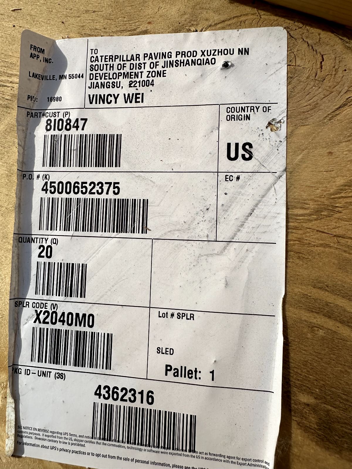 New OEM Paver Sprocket for Caterpillar Paver P/N: 810-847 Lot of 20