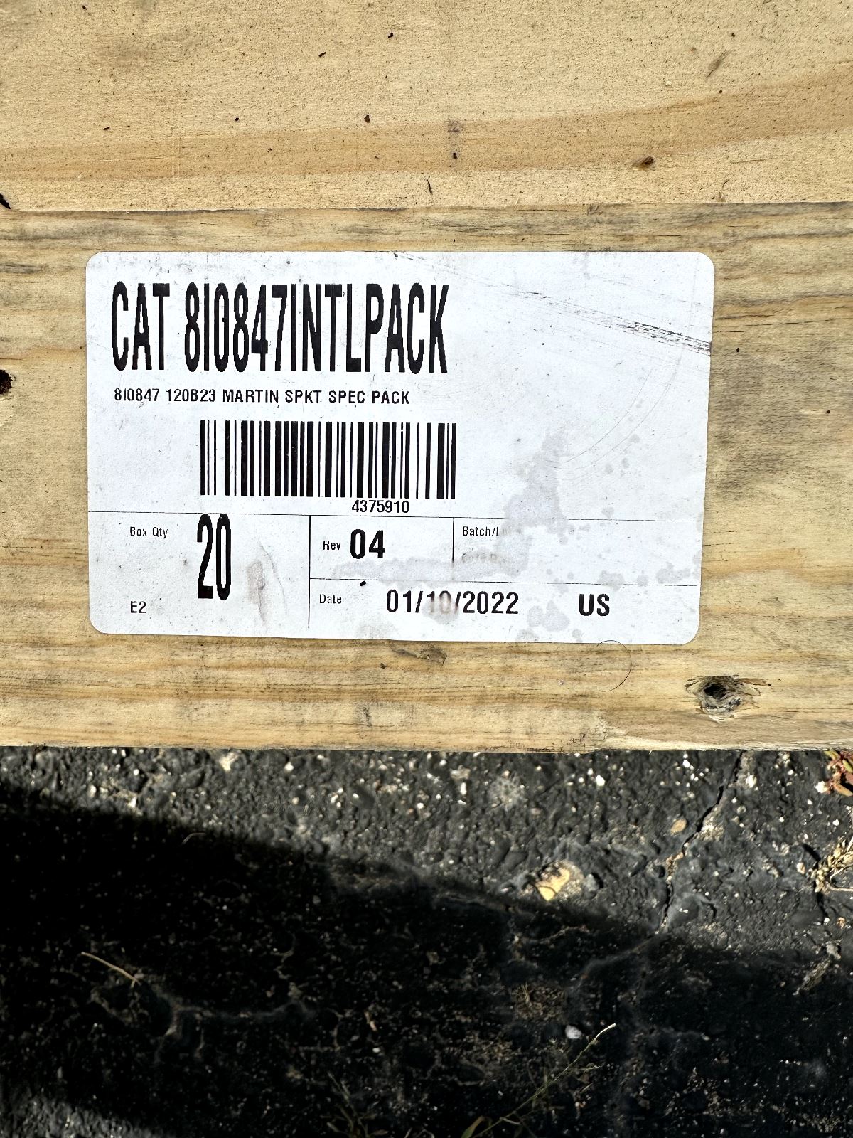 New OEM Paver Sprocket for Caterpillar Paver P/N: 810-847 Lot of 20