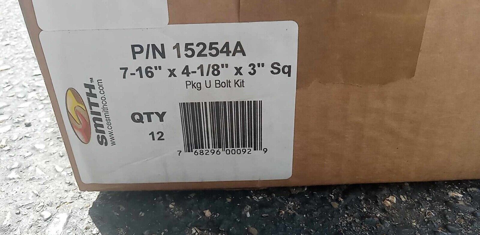 C.E. Smith Trailer U-Bolts Case of 12 15254A