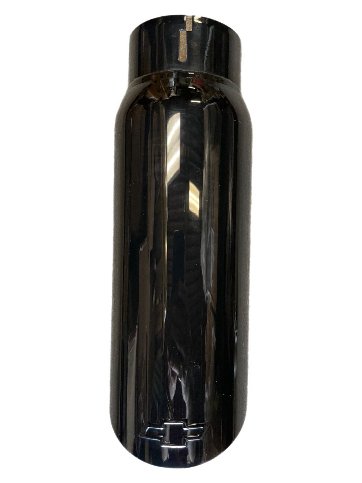 New Black Embossed Bowtie Genuine  Exhaust Tip Dual Wall Angle Cut 84521821