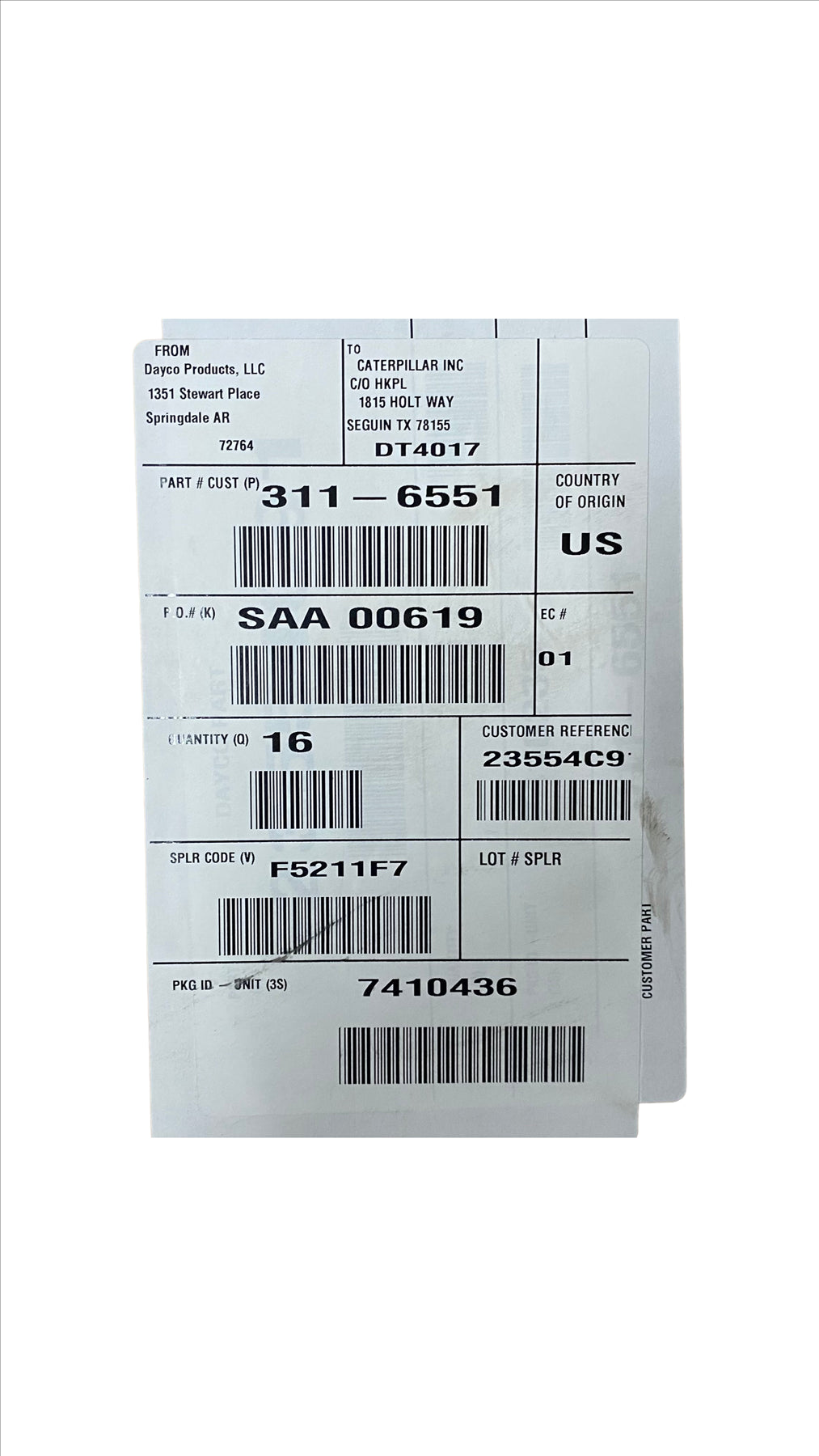 New OEM Idler Pulley for C7 C9 Caterpillar Engines 311-6551 Case of 16