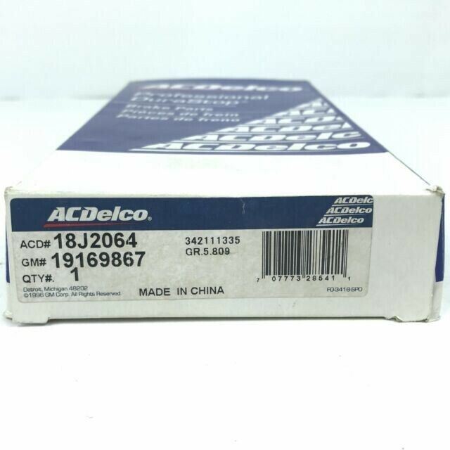Rear Brake Hydraulic Hose ACDelco 18J2064 Fits 1988-02 GMC, Chevy Vehicles