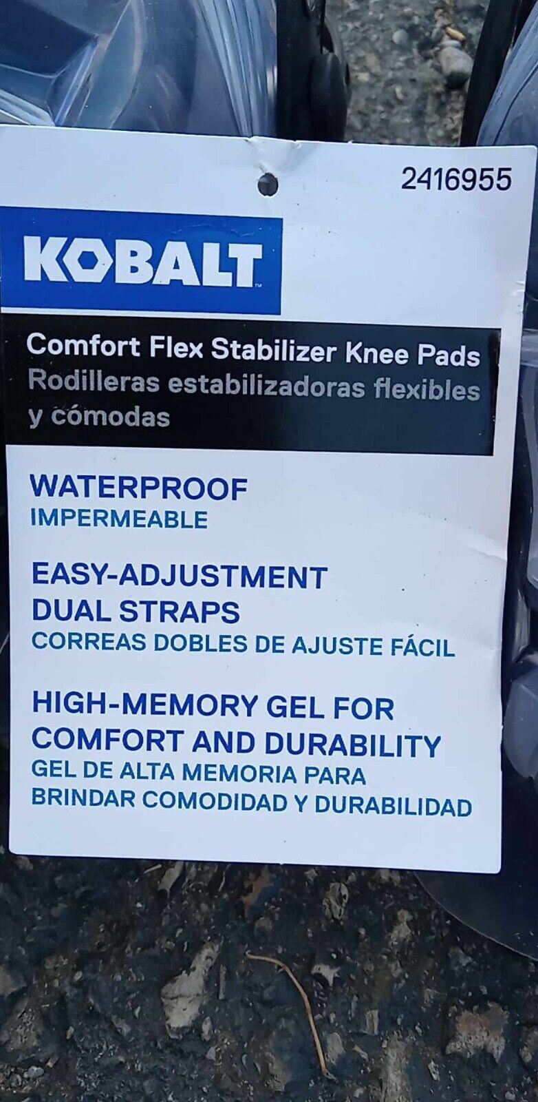 New KOBALT Comfort Flex Stabilizer Knee Pads Lot of 2 2416955