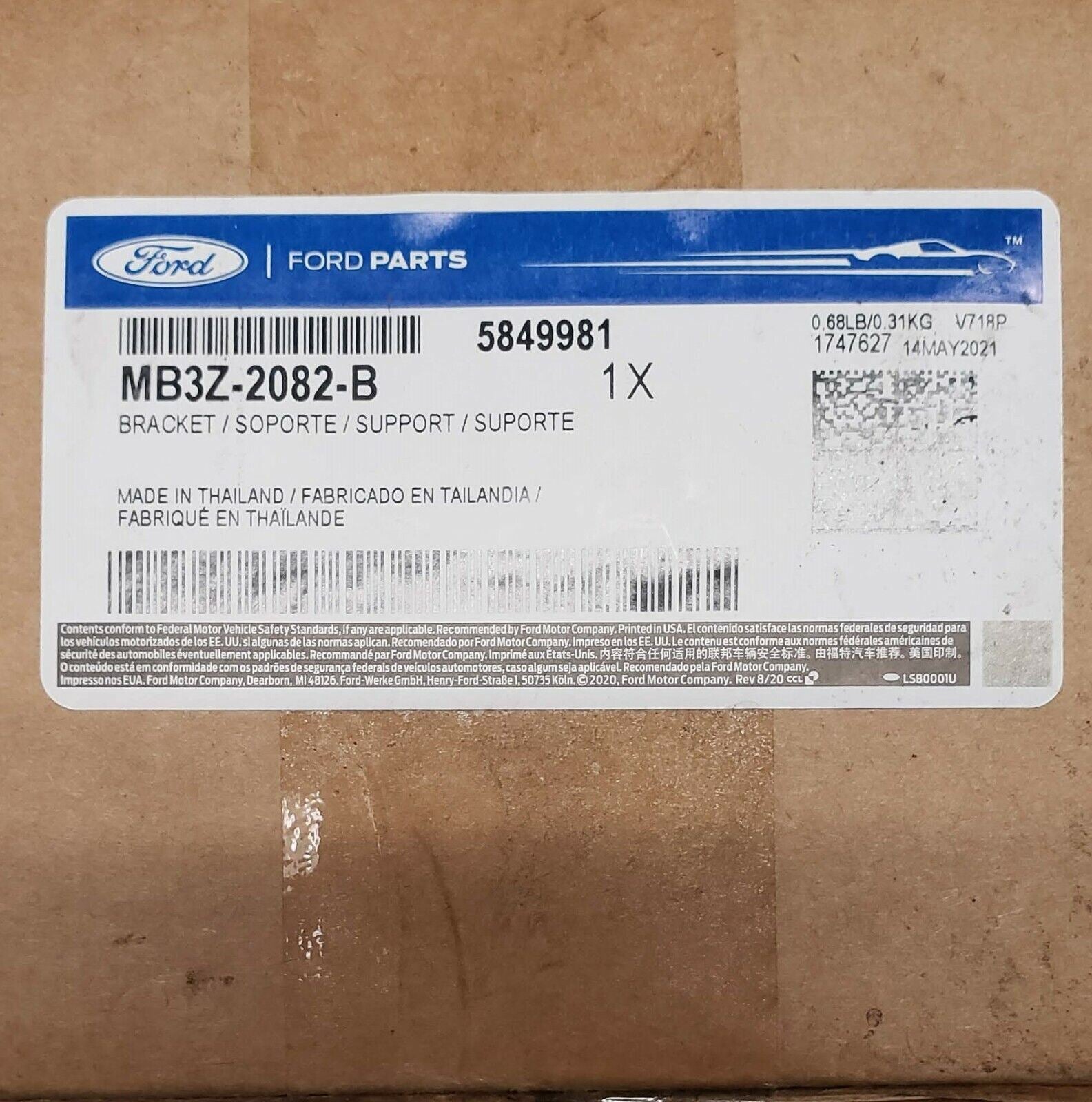 OEM Ford MB3Z-2082-B Bracket Brake Hose Support Fits 2020-15 Ford Transit