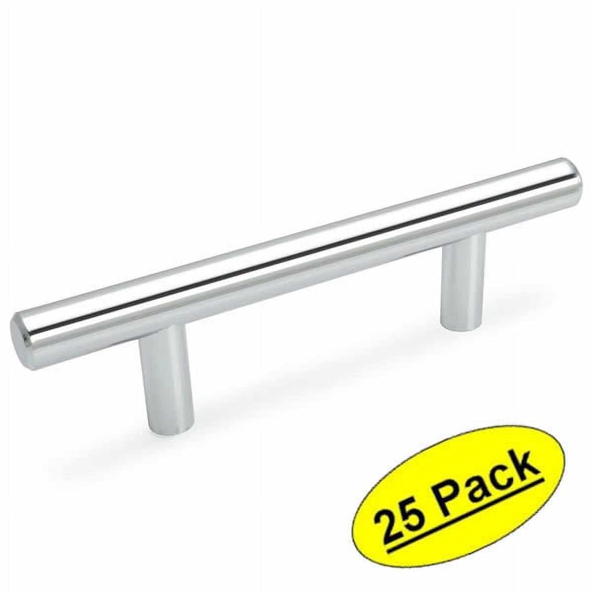 Cosmas 305-030CH Polished Chrome 3" Bar Handle, 5-3/8" Length - Pack of 25