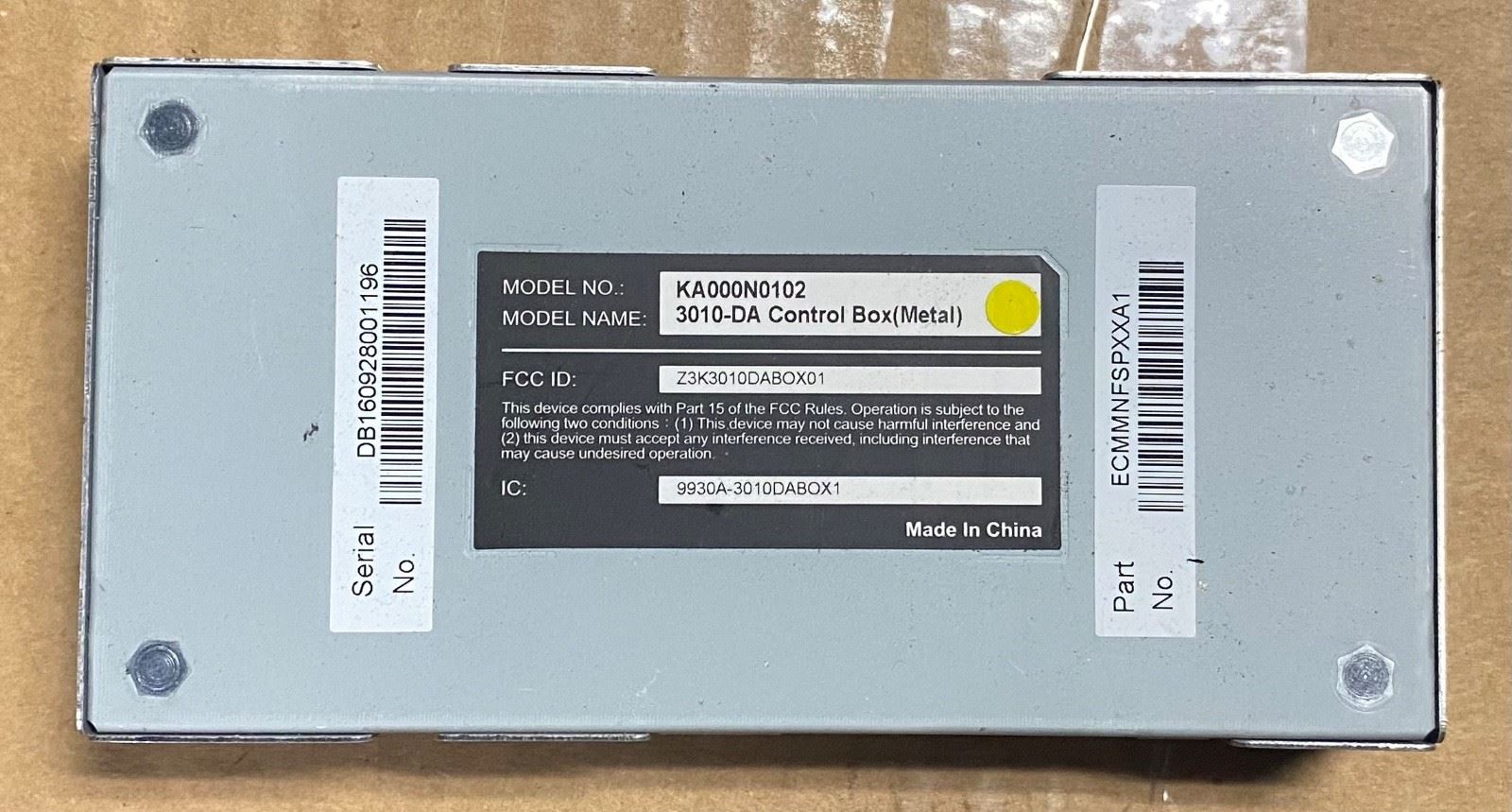 OEM | Invision DVD Headrest Monitor Control Box Brain GM KA000N0102 3010-DA