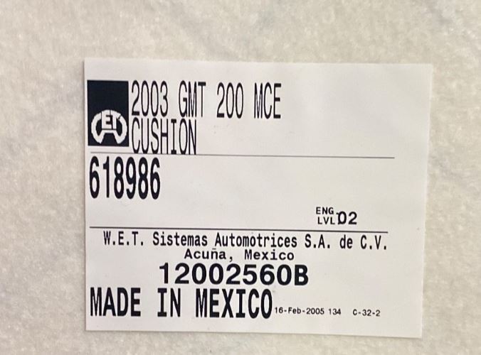 OEM | Seat Heater Cushion fits in GMC Oldsmobile GM 12002560