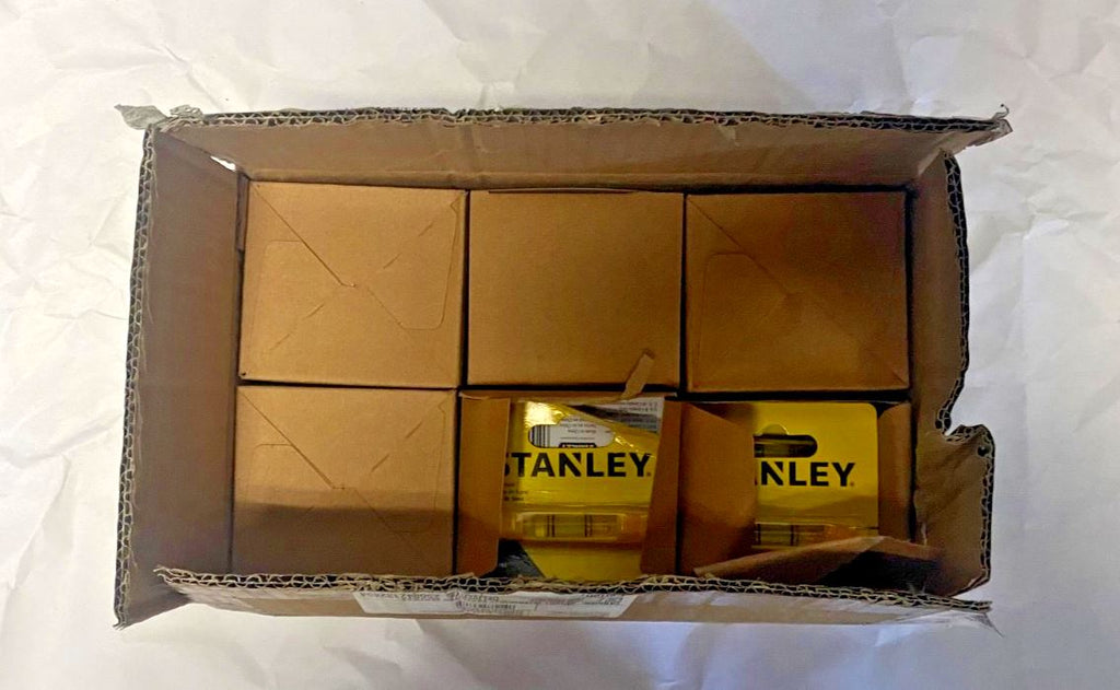 Stanley 42-193 Plastic Line Level 3" High Visibility Yellow Bulk Case Lot of 36