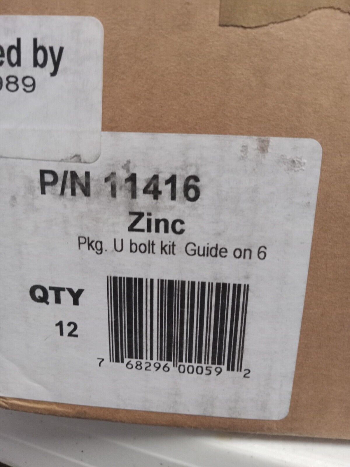 CE Smith Extra-Long U-Bolt Kit Boat Trailer Guide-Ons  Lot of 12 11416
