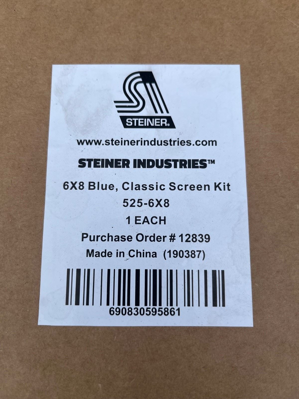 Steiner Protect-O-Screen Welding Screen 6x8 ft Transparent Vinyl Safety Curtain