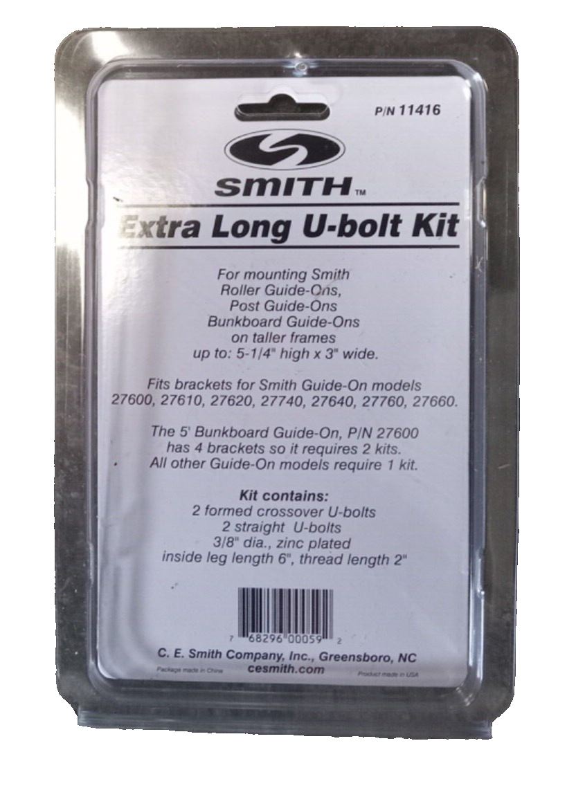 CE Smith Extra-Long U-Bolt Kit Boat Trailer Guide-Ons  Lot of 12 11416