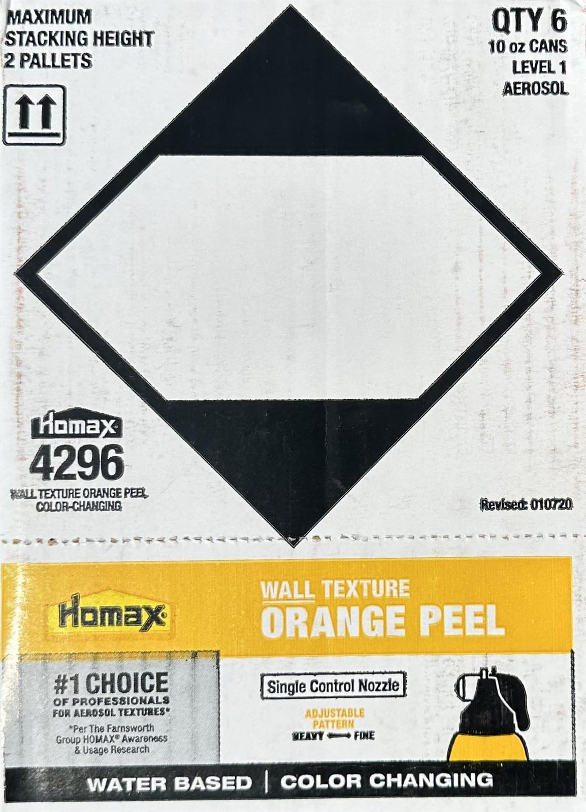 Homax White Water-Based Wall and Ceiling Texture Paint 10 oz, Pack of 6