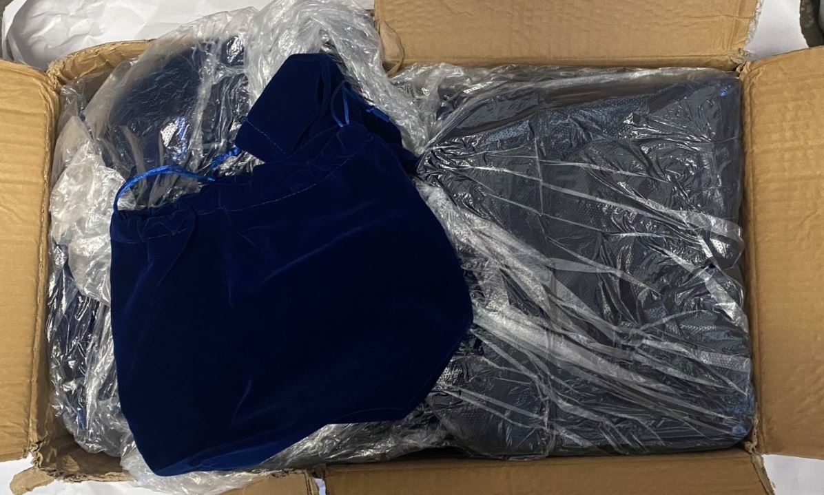 200 Dark Blue Velvet Jewelry Bags Large Drawstring Pouches Wholesale Bulk Lot