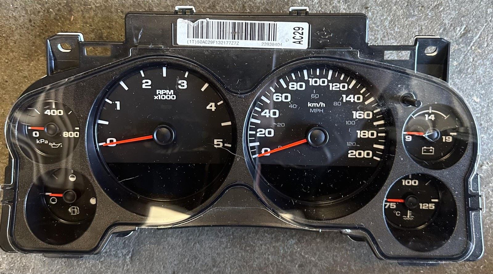 OEM | Speedometer Cluster 07-13 GMC/Chevy Truck & SUV GM 22838430