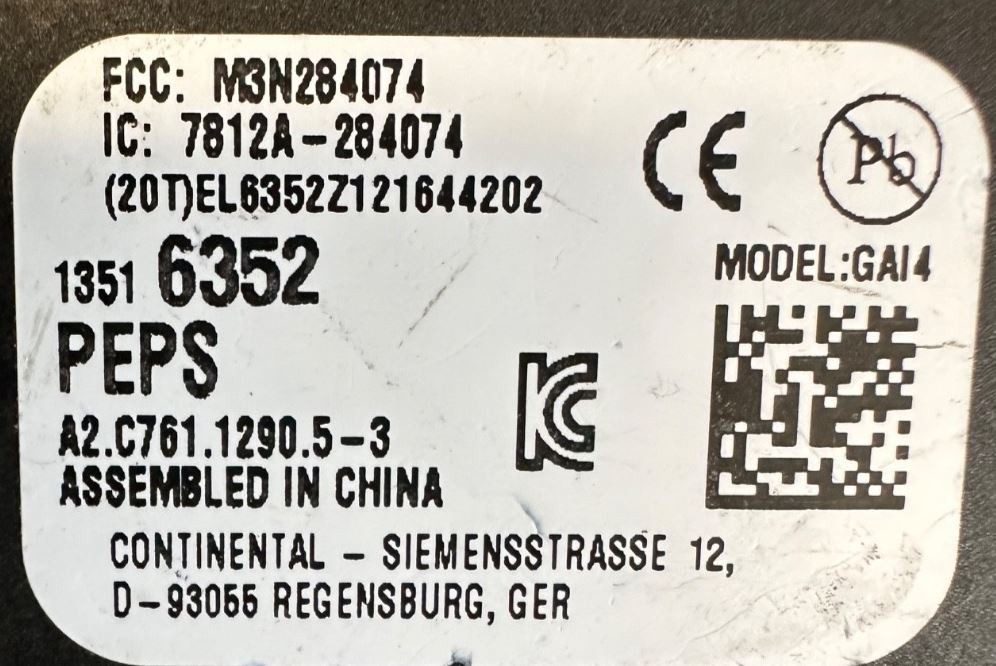 OEM | Theft Deterrent Module Case of 50 Fits Silverado & Sierra GM 13516352