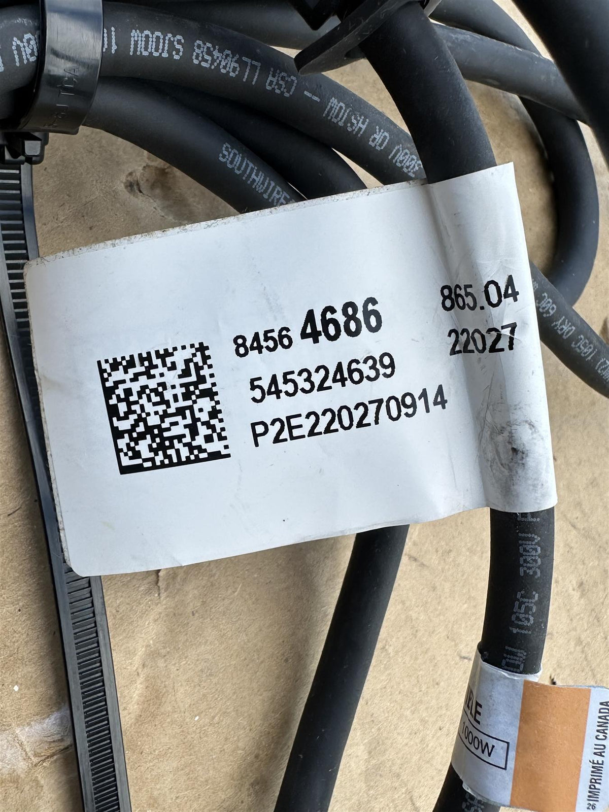 Genuine GM 84564686 Engine Coolant Heater Extension Cable