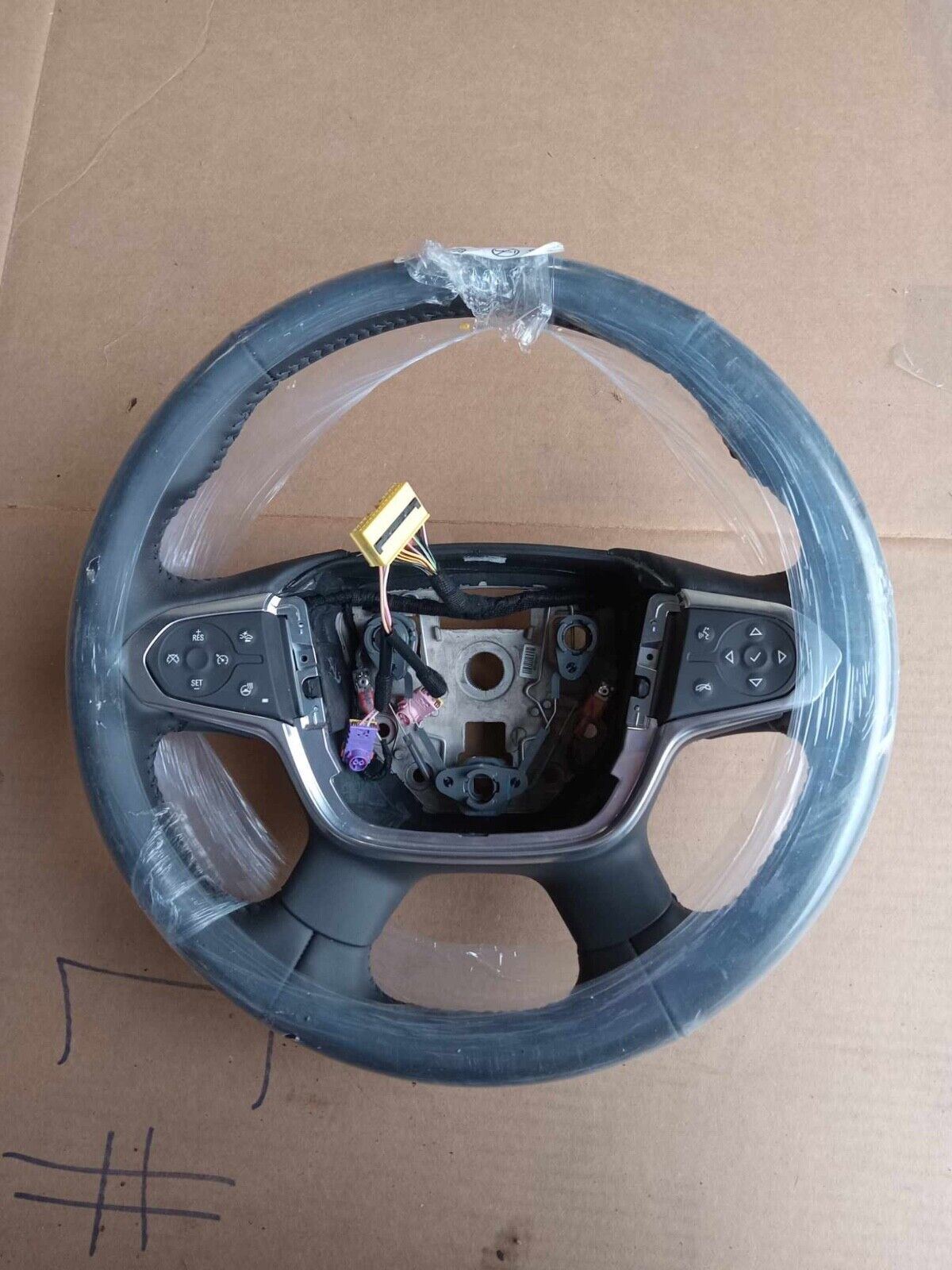 OEM 2018 2022 Chevrolet Traverse Heated Steering Wheel Black Leather 84439171
