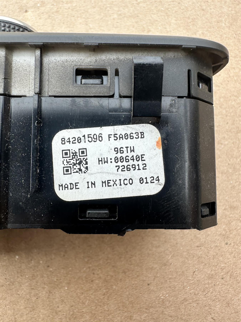 Genuine GM 84201596 Jet Black Headlamp Switch Buick Chevy GMC