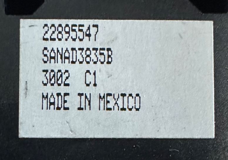 OEM | Rear Door Window Switch Fits Cadillac Escalade 07-14 GM 22895547