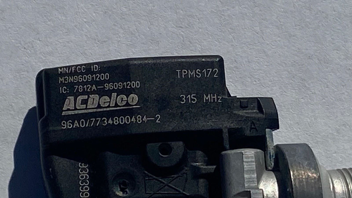 ACDelco TPMS172 Tire Pressure Sensor 315MHz 19383801 TPMS172K OEM Chevy Toyota