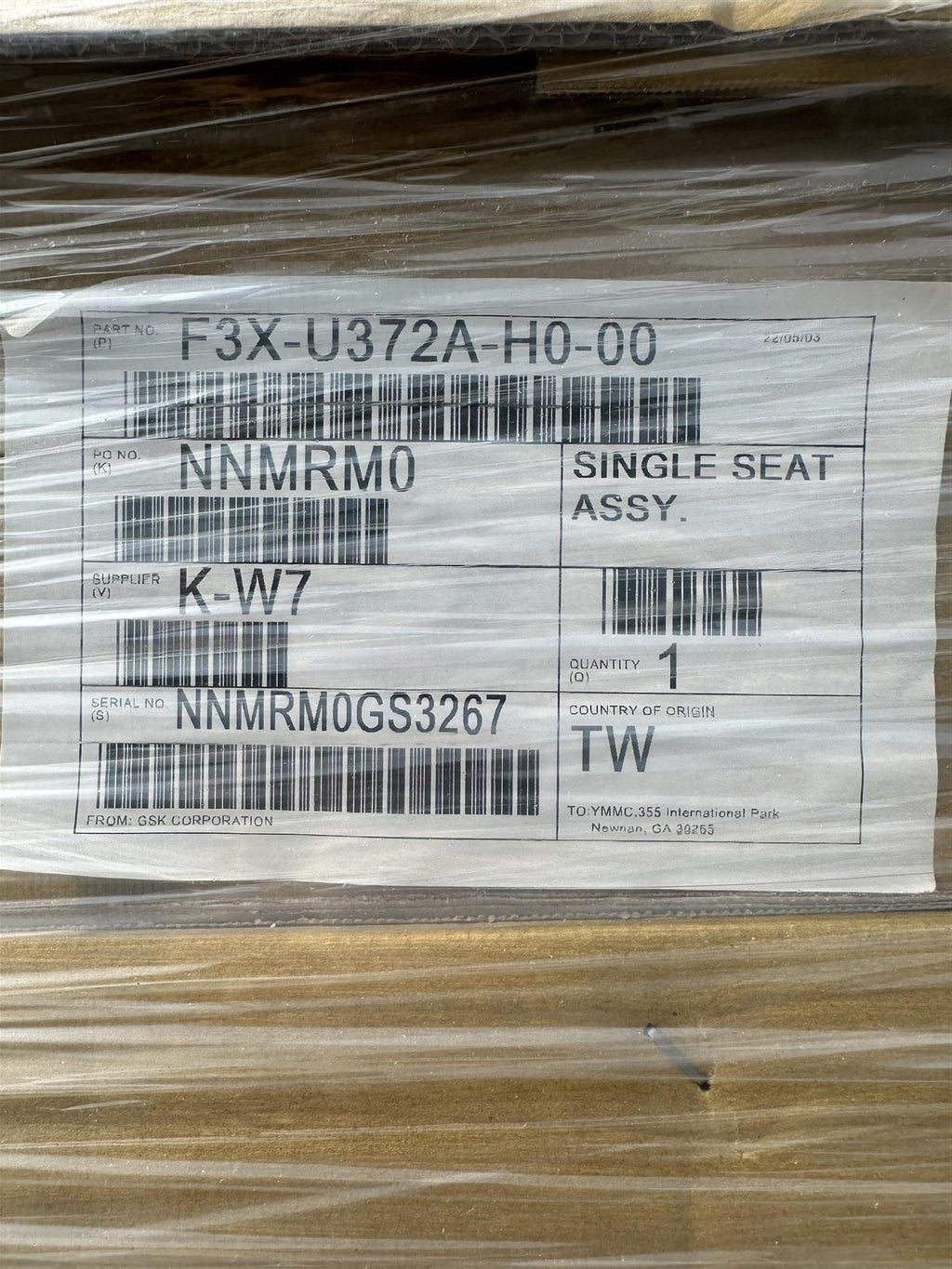 New OEM Seat fits 2022 Waverunner FX Cruiser SVHO w/ Audio F3X-U372A-H0-00 pallet of 16