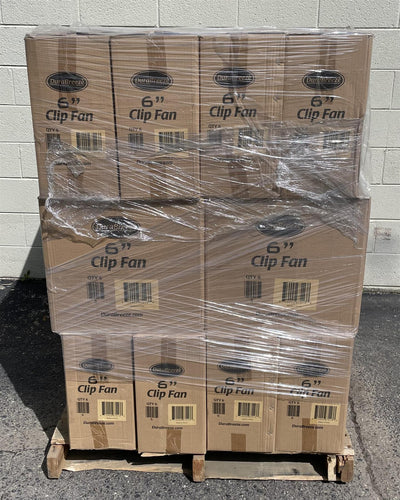 6-Inch Clip Fan 2-Speed Fan Adjustable 360° Pallet of 144 by Durabreeze