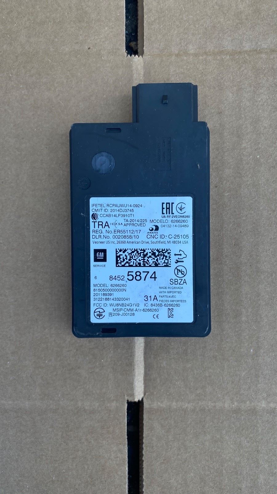 OEM | Control Module 2016 Camaro Cadillac CTS ATS Volt GM 84525874