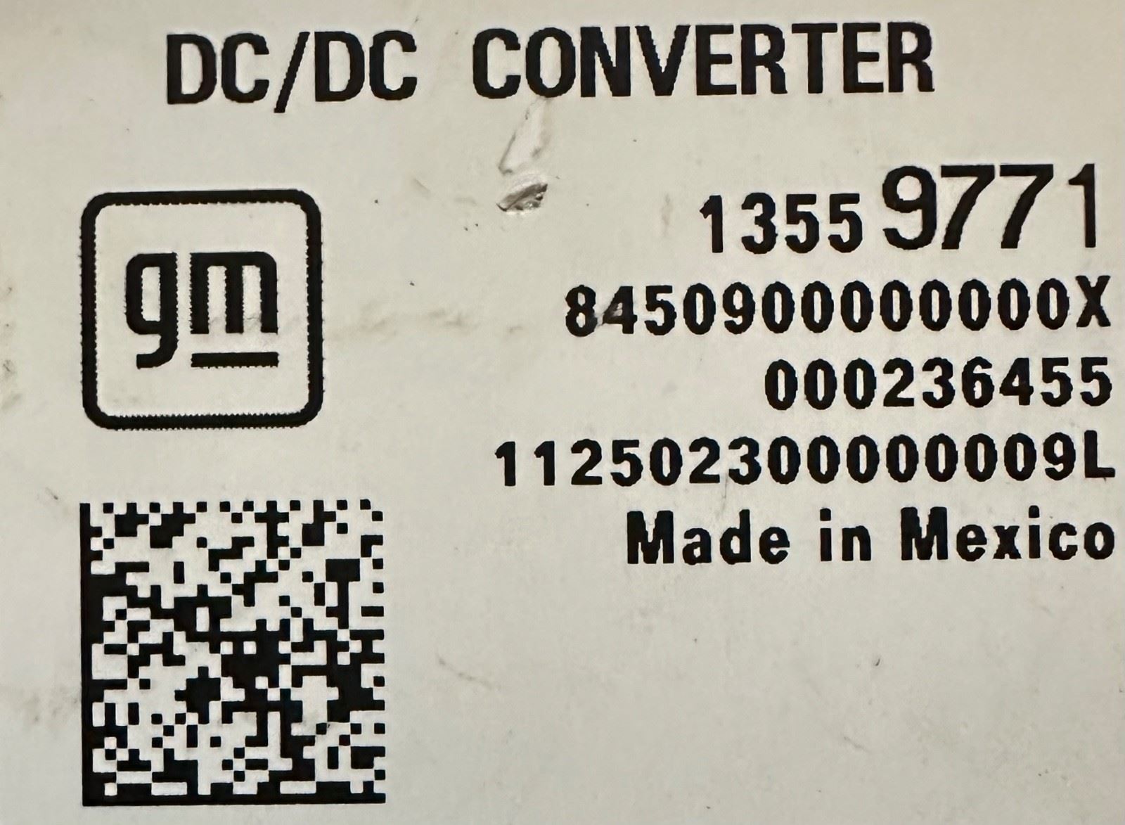 Genuine GM 13559771 Auto Start-Stop DC-DC Voltage Stabilizer Converter | OEM