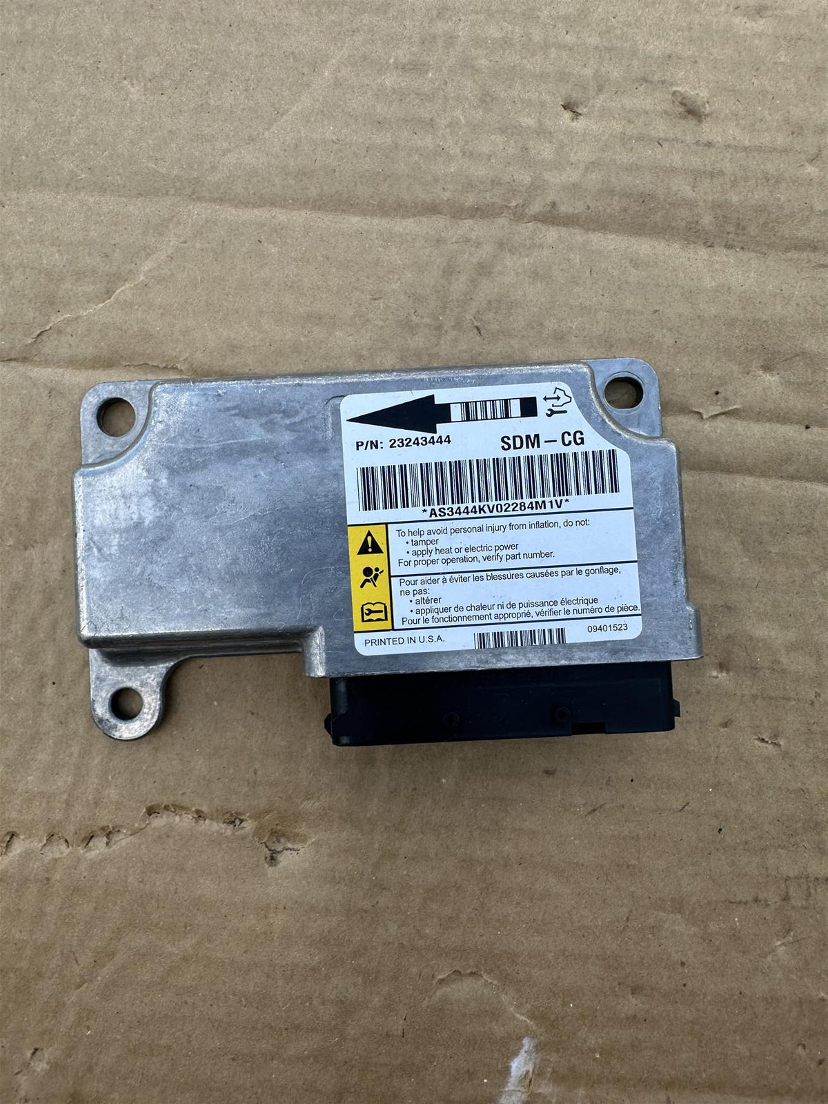 Genuine GM 23243444 Airbag Sensing Diagnostic Module 2009