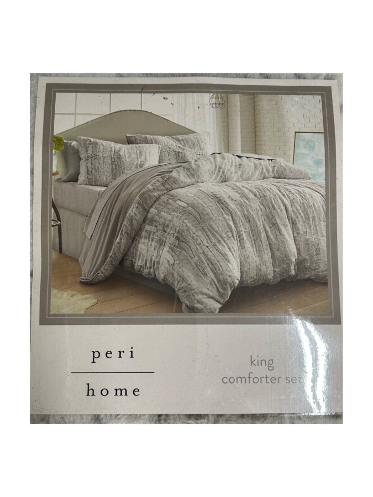 New Snow Leopard Comforter Set 3 Piece by Peri Home