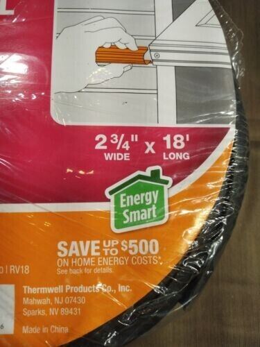 New Frost King Vinyl Garage Door Bottom Weather-Seal Replacement RV18 Black
