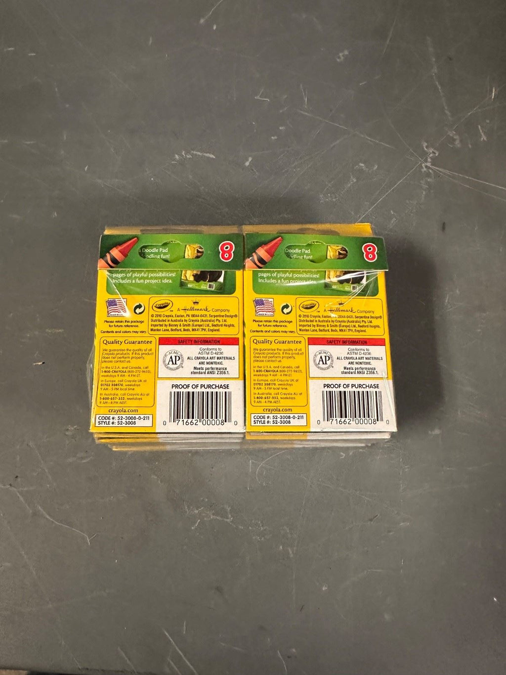 Crayola Classic Crayons 8 Primary Multicolor Crayons Case of 40 Retail Ready