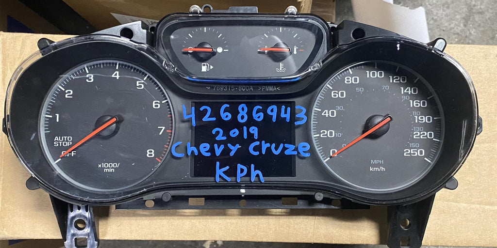 OEM | Speedometer Cluster Fits 2019 Chevy Cruze GM 42686943