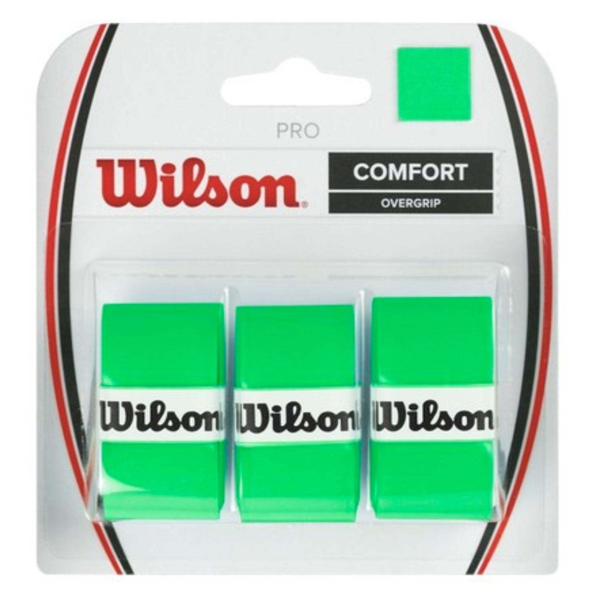 Wilson Pro Tennis Racquet Overgrip (3-Pack) (Green)