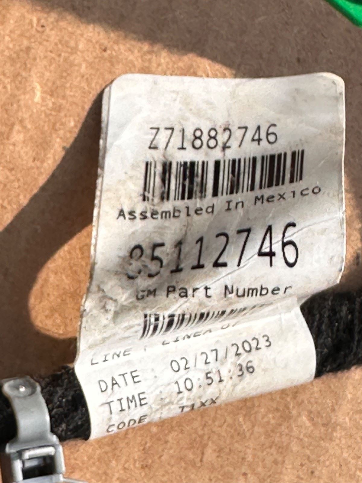 OEM | Wire Harness Front Driver Side 85112746