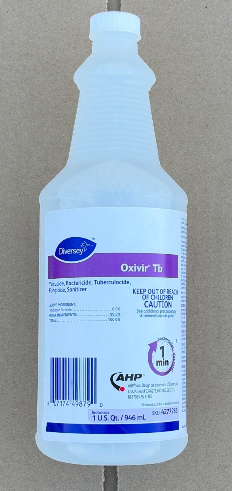 Diversey 4277285 Oxivir TB Disinfectant Cleaner 32 oz Case of 12