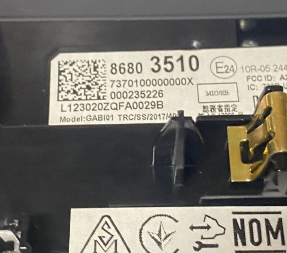 Genuine OEM GM Cadillac CT4 Radio Control Display Unit 86803510 | 2023-2024