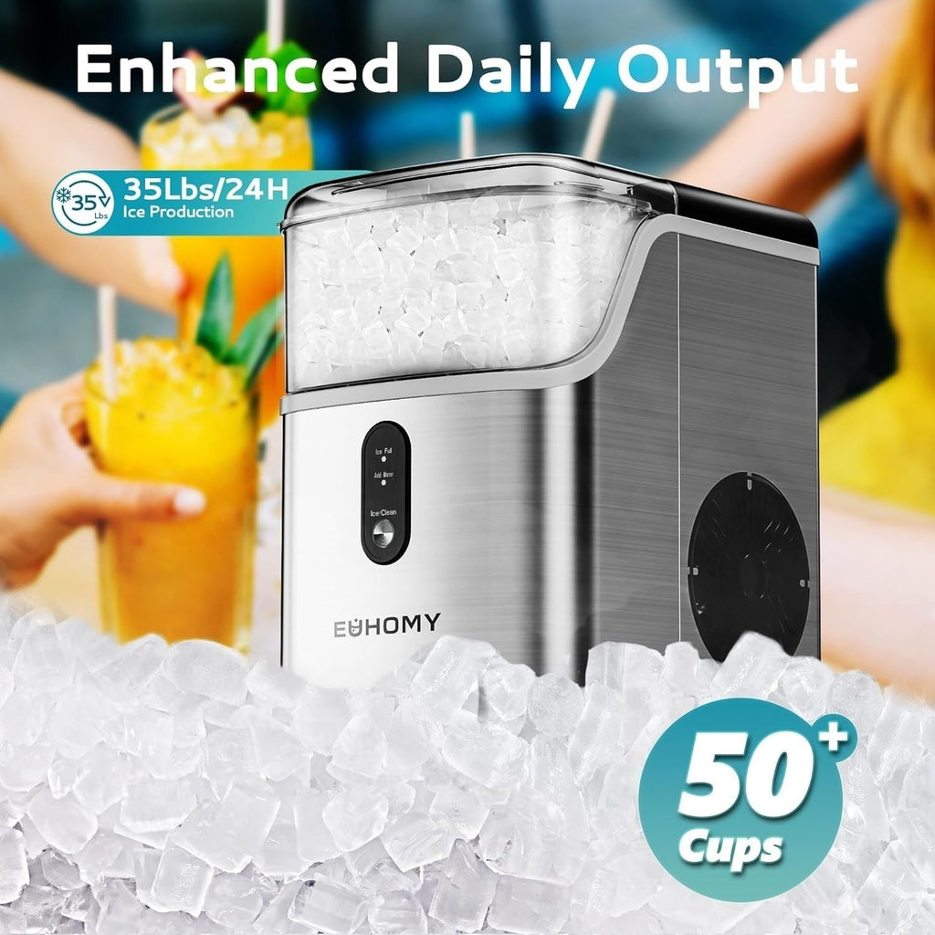 EUHOMY Ice Maker Includes Ice Scoop, Basket NEW 850052496845