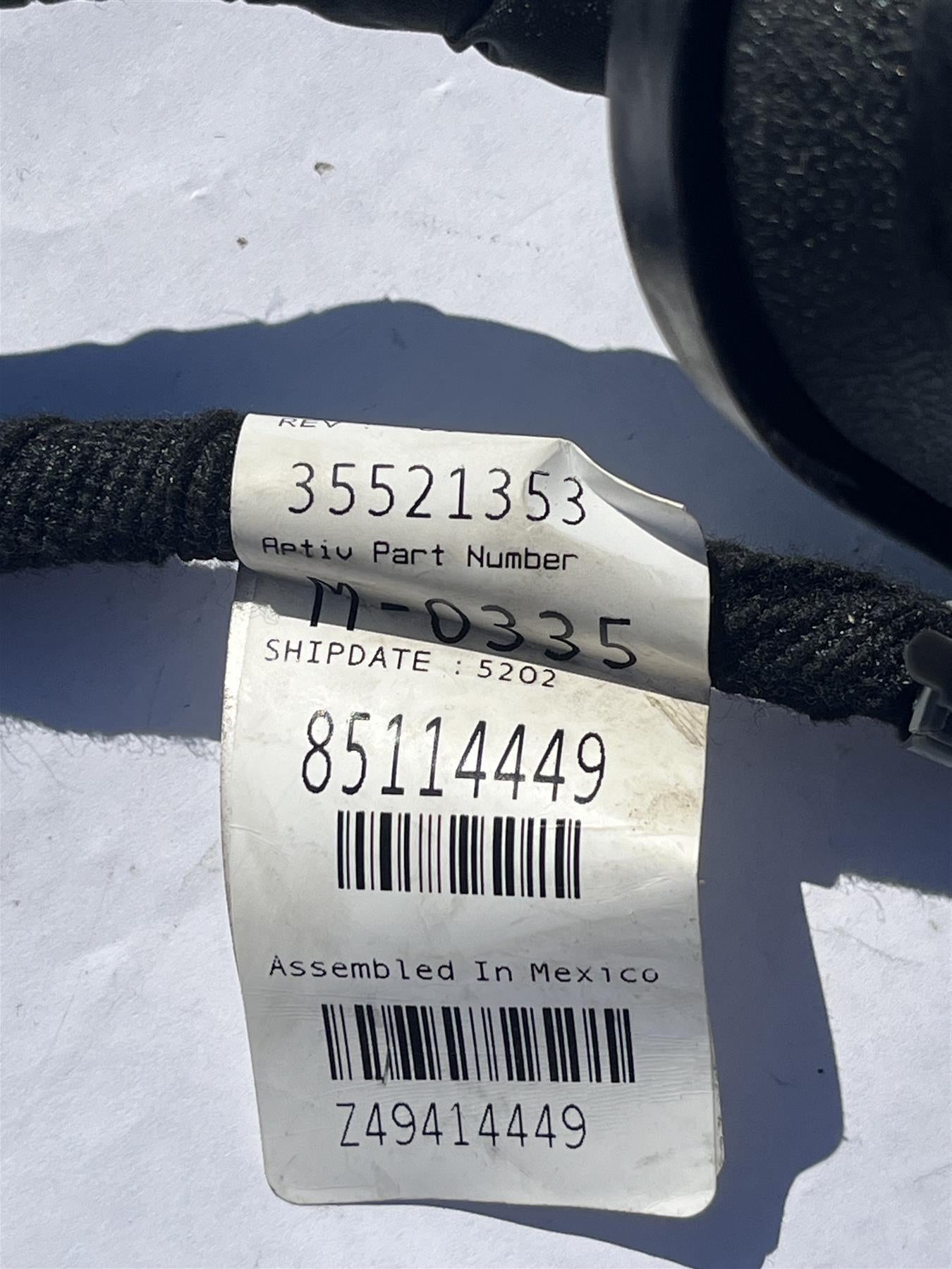 Genuine GM Wiring Harness 35521353 OEM Electrical Assembly