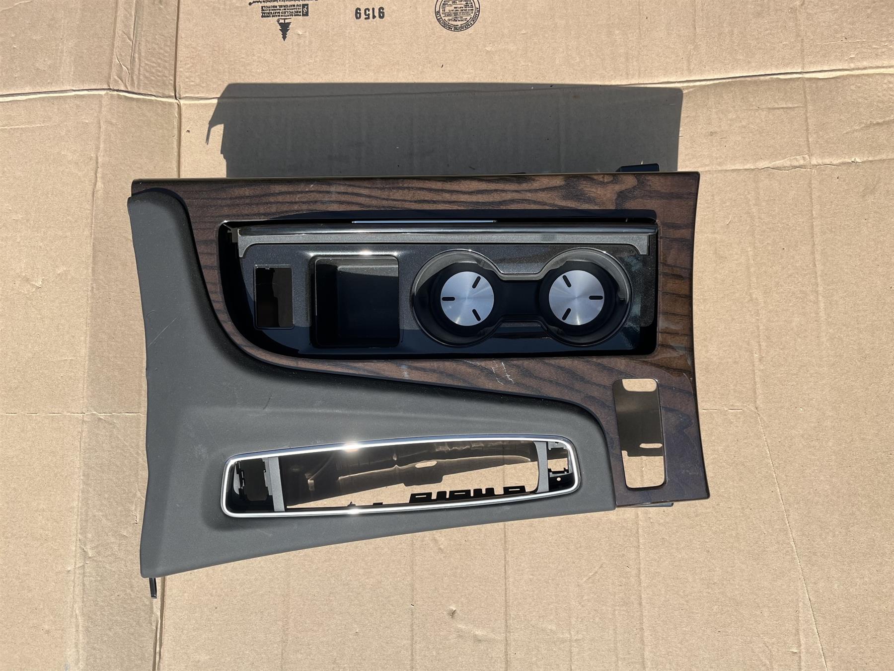GM OEM Black Front Console Cup Holder Trim Plate 85529175