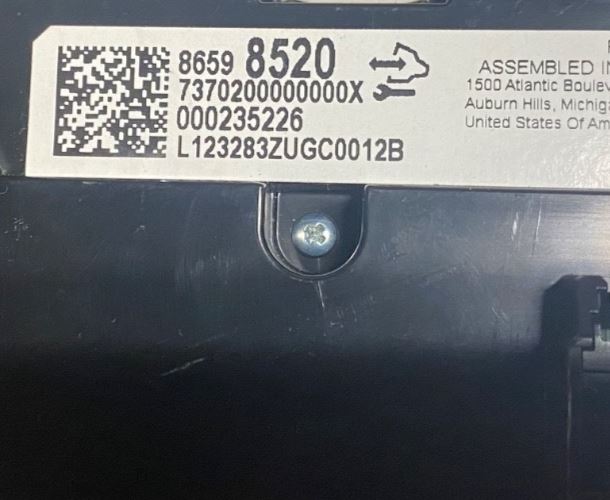 OEM | Heater and Air conditioner Control fits 2023-2025 Sierra GM 86598520