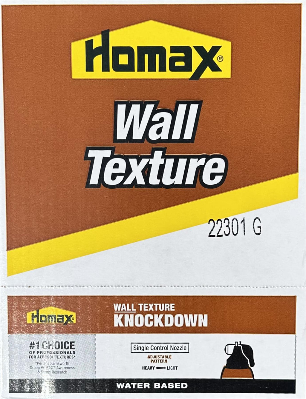 Homax 20 Ounce(s) White Knockdown Water-based Wall Texture Spray  Case of 6