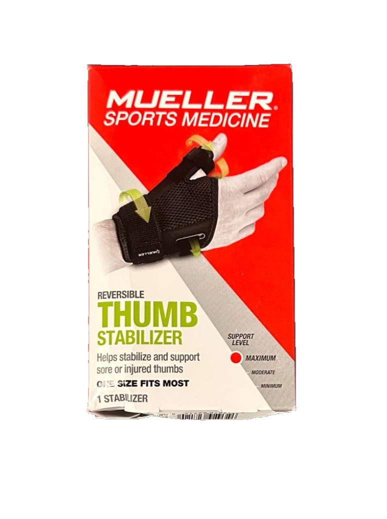 Müeller 62712 Sports Reversible Thumb Stabilizer - Black Case of 12