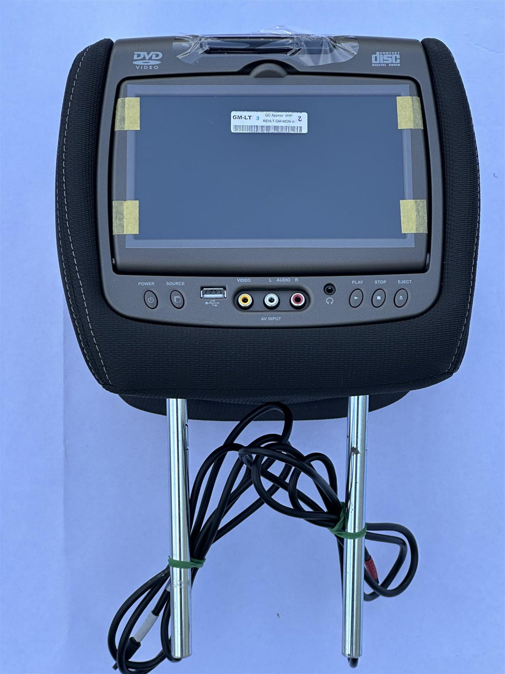 Genuine GM Rear Seat Entertainment DVD Headrest Screen Ebony - 23140004