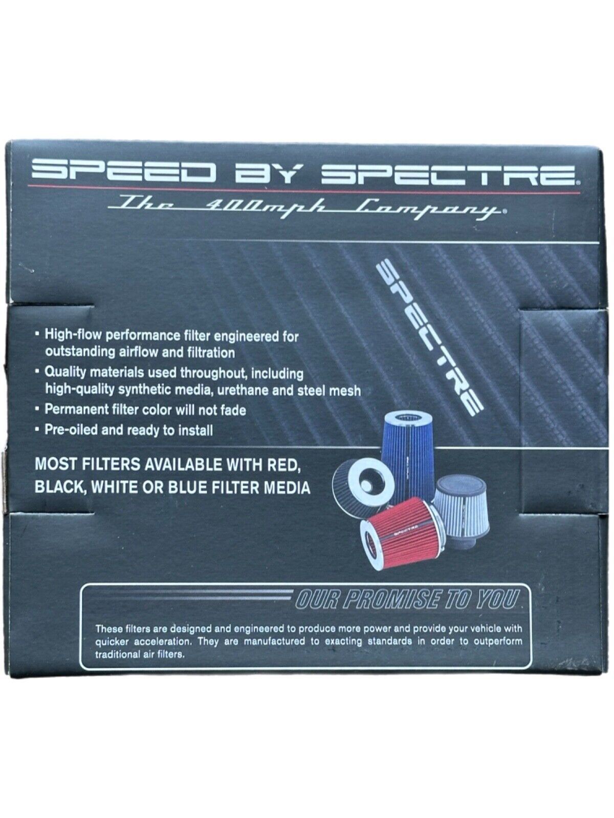 Spectre Performance 9131 Air Filter 3 in Intake 6.5 Inch long