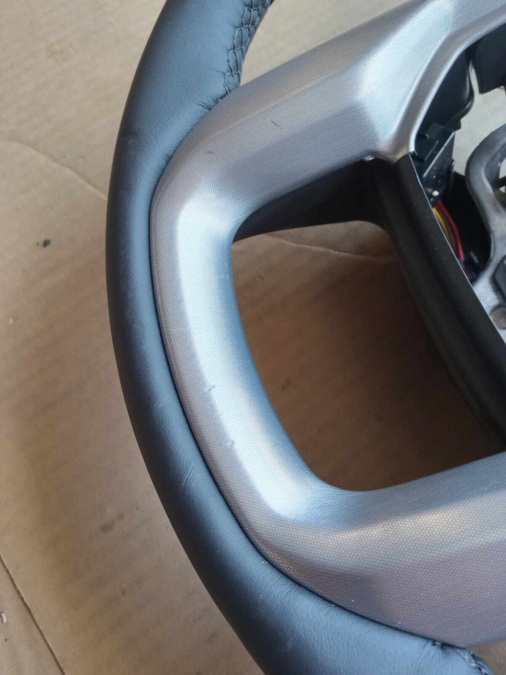 OEM 19-22 GMC Sierra 1500 Black Leather Steering Wheel 84946331