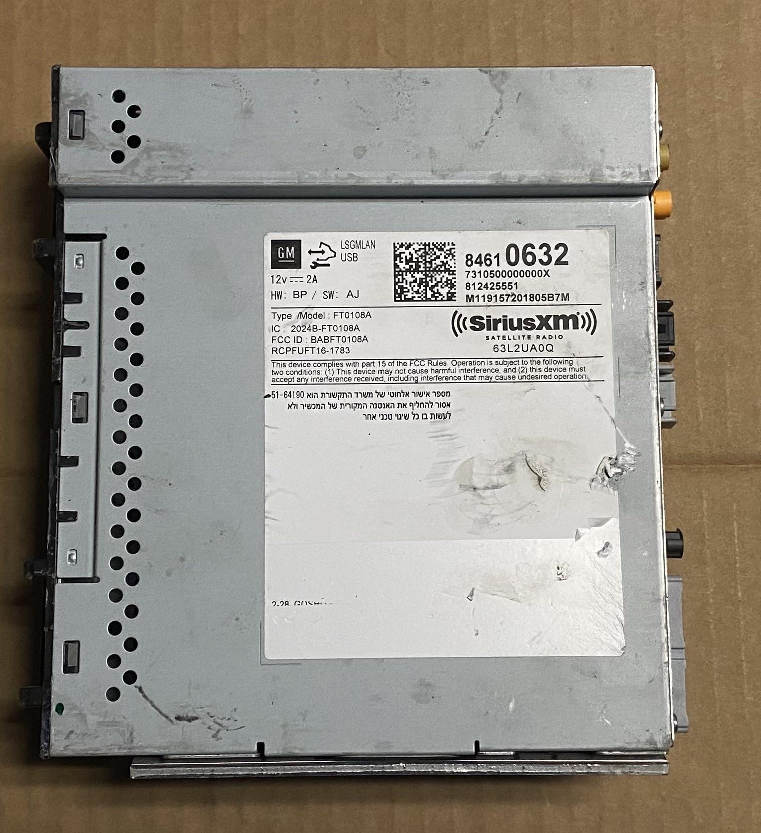 OEM | Radio Control Unit For 2019 Camaro GM 84610632