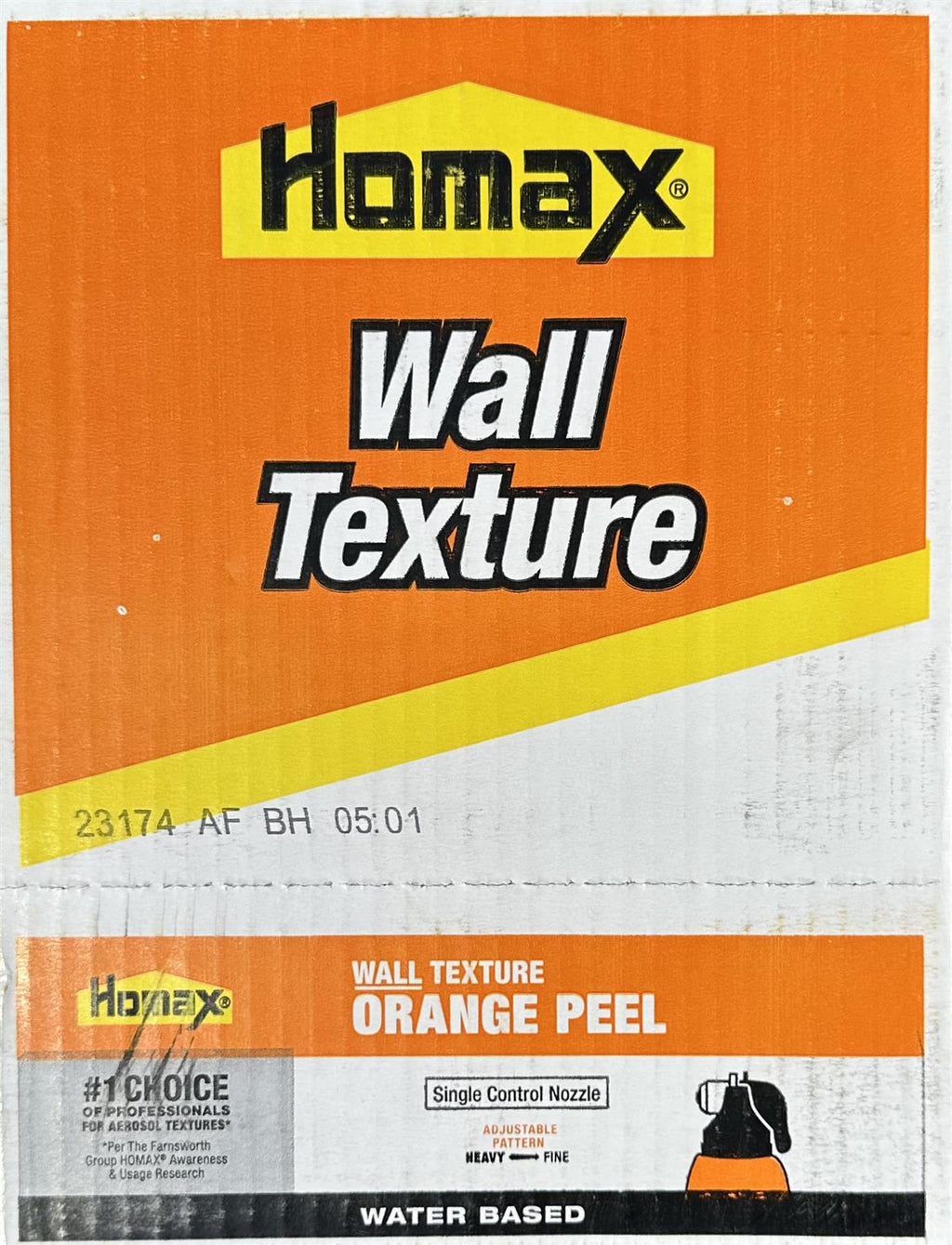 Homax 20 oz White Orange peel Water-based Wall Texture Spray Case of 6