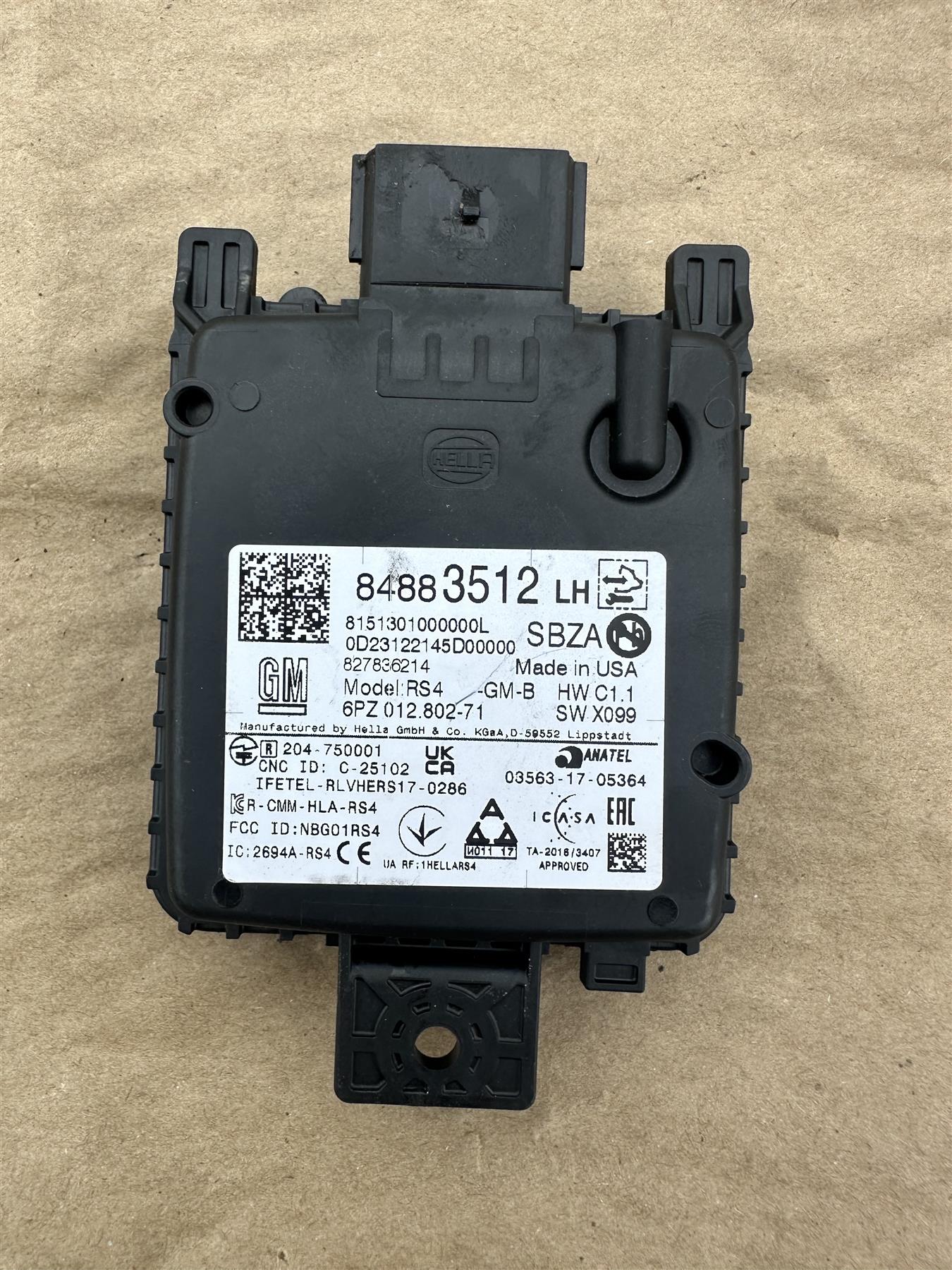 Genuine GM 84883512 Object Sensing Module - OEM Safety Distance Sensor