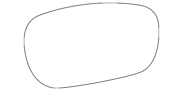 Left Side Glass Only Mirror Replacement Fits Chrysler 300, Dodge Charger 2005-10